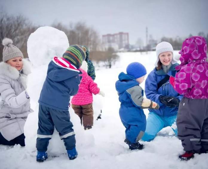 Занятия для дошкольников зимой на свежем воздухе